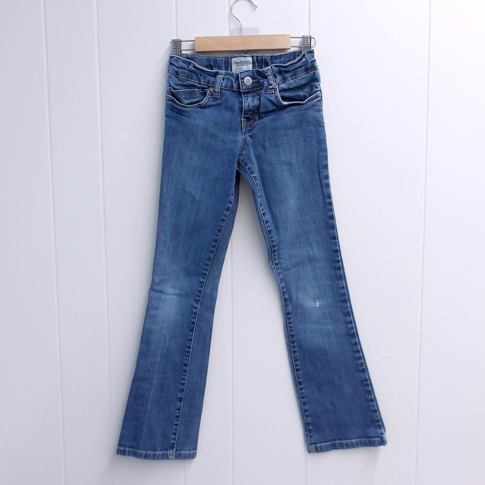 Old Navy‎ Adjustable Waist Denim Jeans Girls Size 10 Slim (24"x25") #7186
